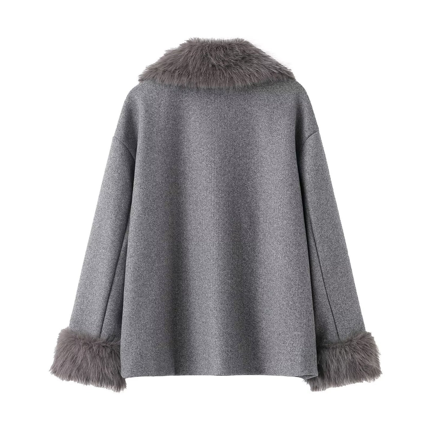 Women's Glamorous Fashion Casual Fur Collar Coats
