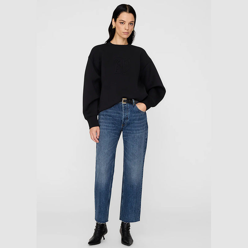 Women's American Niche Classic Steel Mold Embossed Air Layer Sweaters