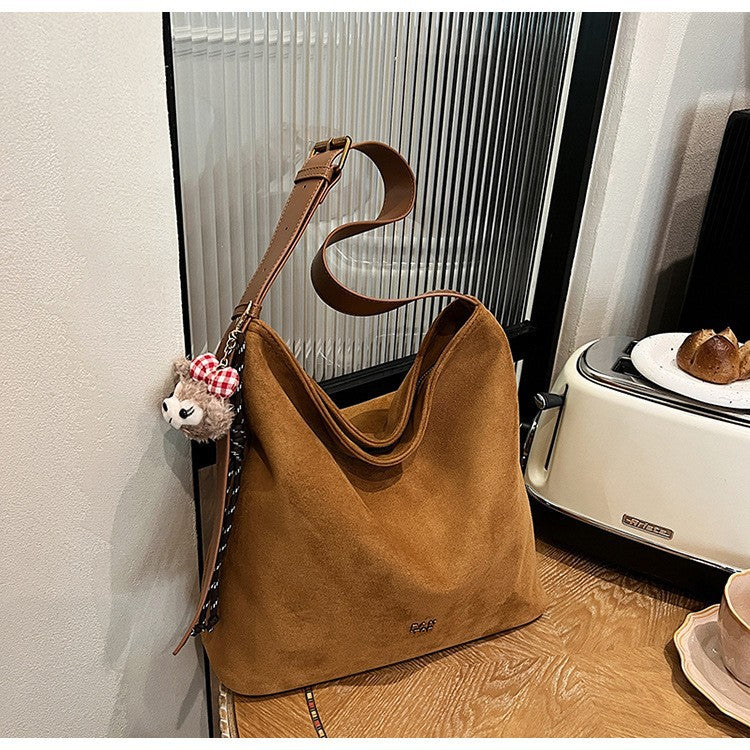 Women's Super Pop Simple Frosted Large Capacity Tote Bags