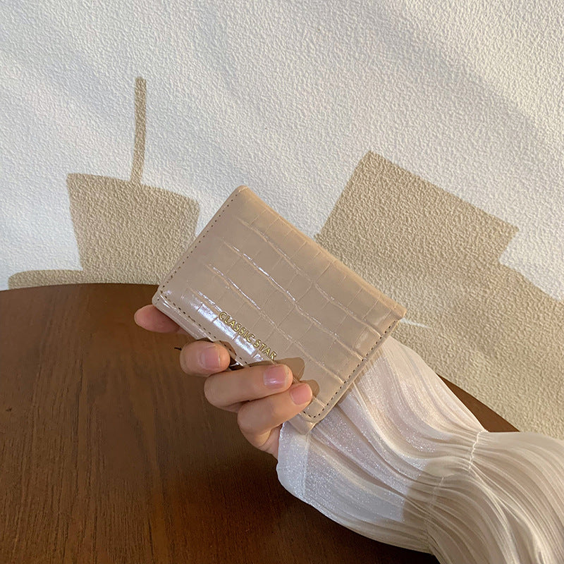 Women's Short Authentic Leather Tactile Feel Mini Ladies Wallets