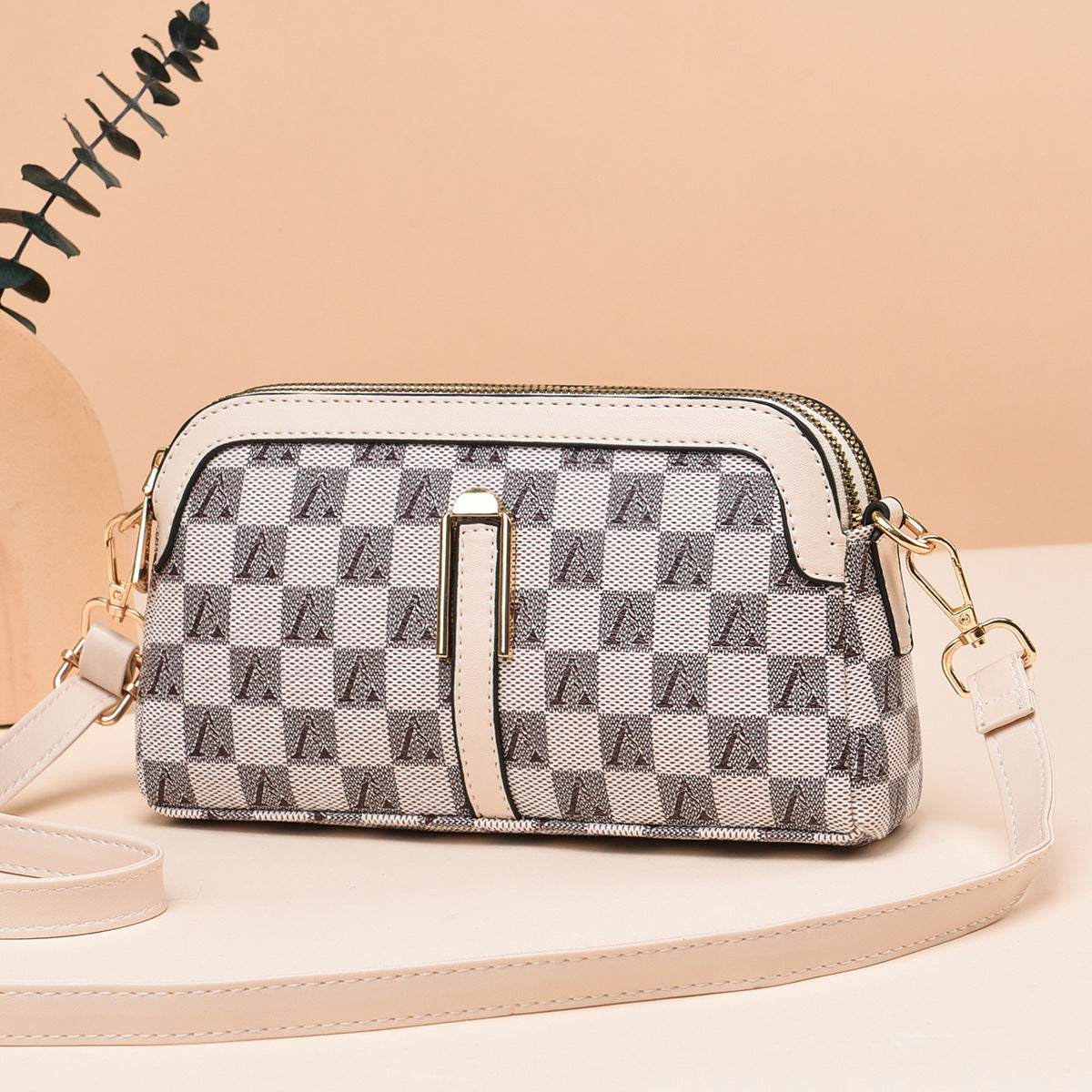 Cool Creative Plaid Printed Fashion Mini Crossbody Bags