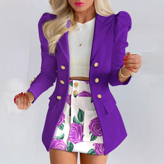 Women's Cool Elegant Slim Two-piece Set Suits