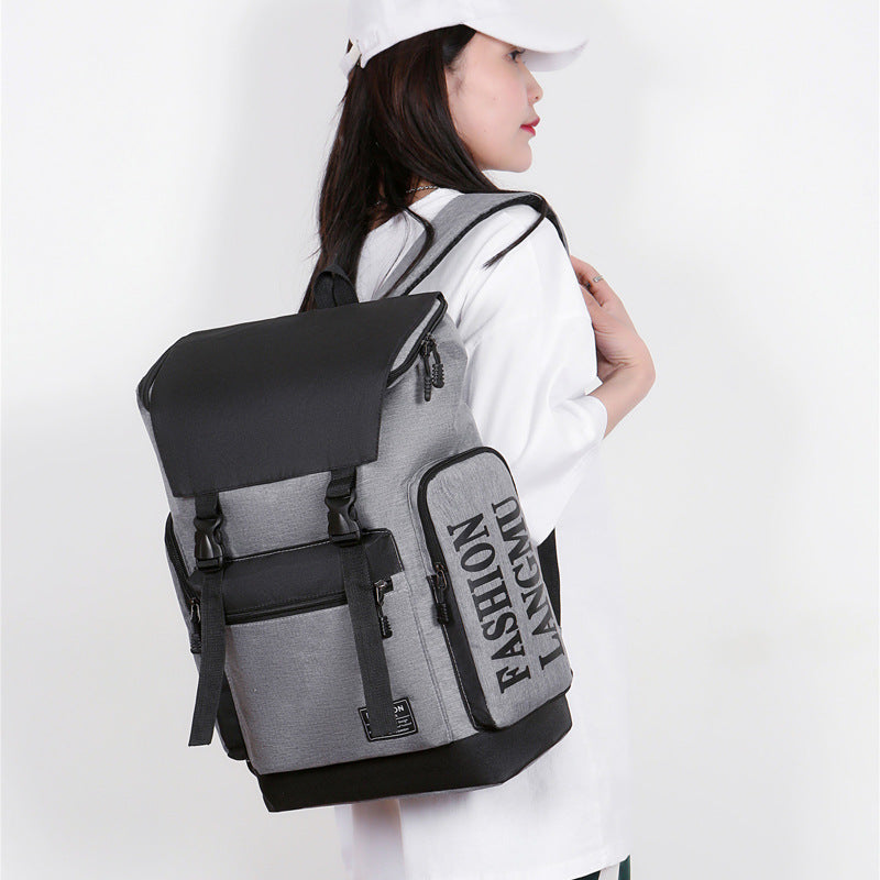 Men's Large Capacity Computer Tooling Style Leisure Backpacks