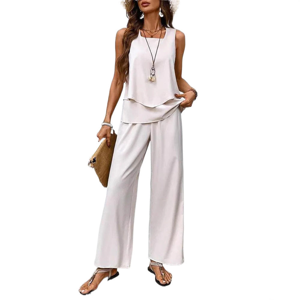 Pretty Durable Beautiful Casual Women's Sleeveless Fashion Casual Suit