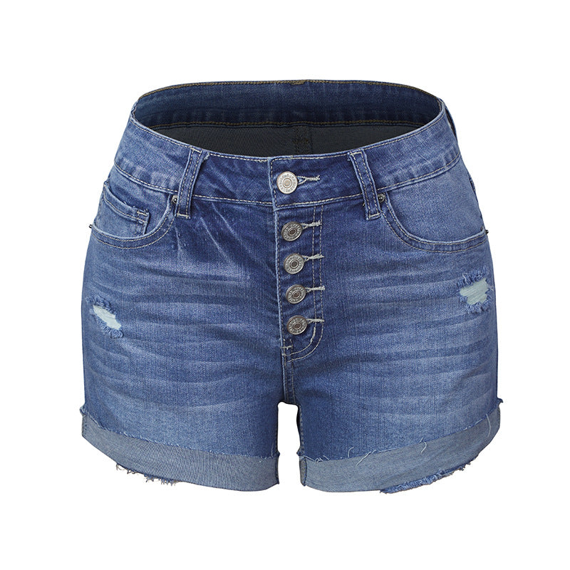 Women's Super Hot Elastic Hole Denim Women's Jeans