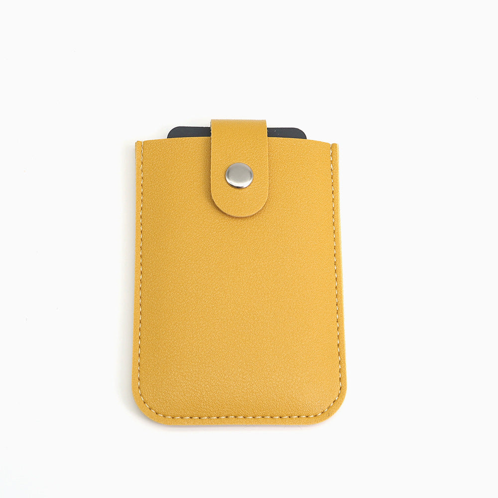 Layered Pull-out Multiple Slots Leather Bank Card Holder