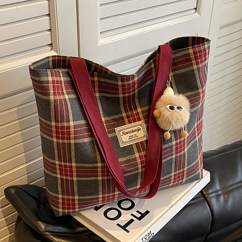 Commuter Large Capacity For Class Fashion Retro Shoulder Bags
