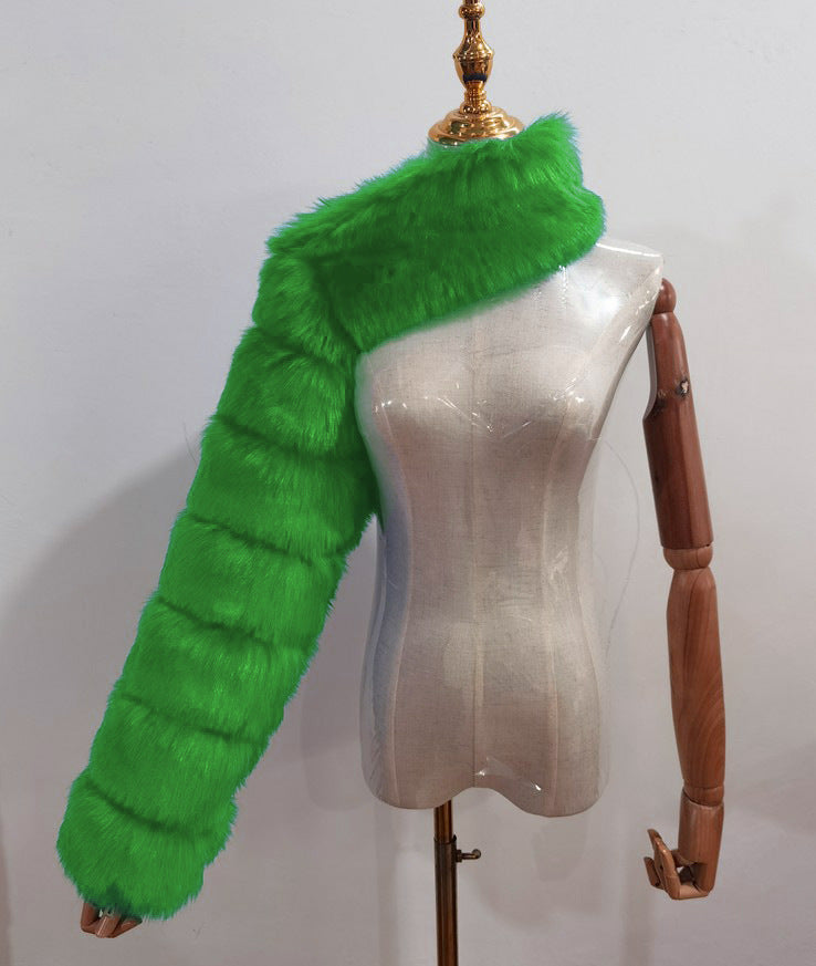 Women's Fur Fox Shawl Imitation Long Sleeve Coats