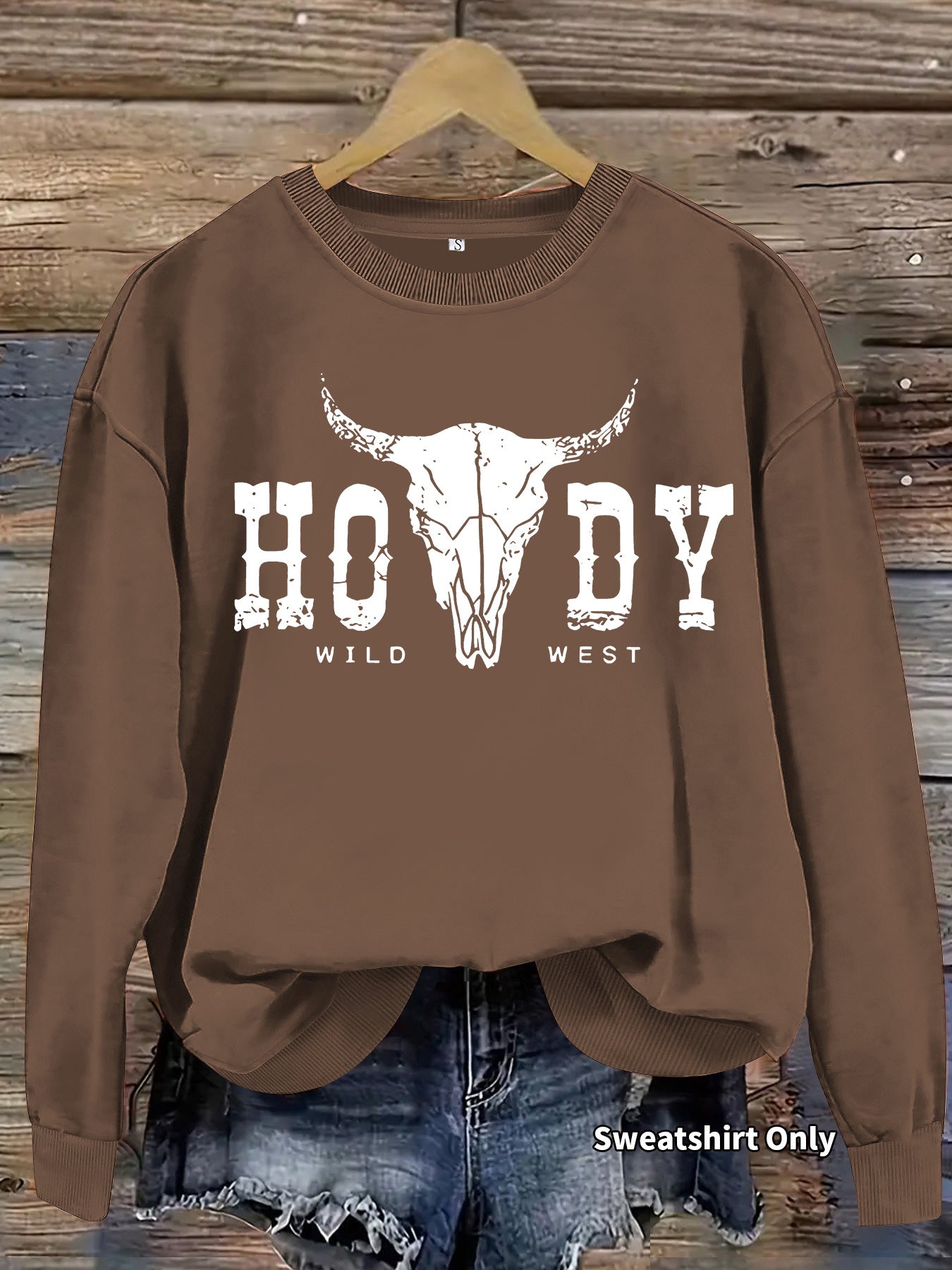 Women's Loose Casual Nomadic Cattle Printed Wear Sweaters