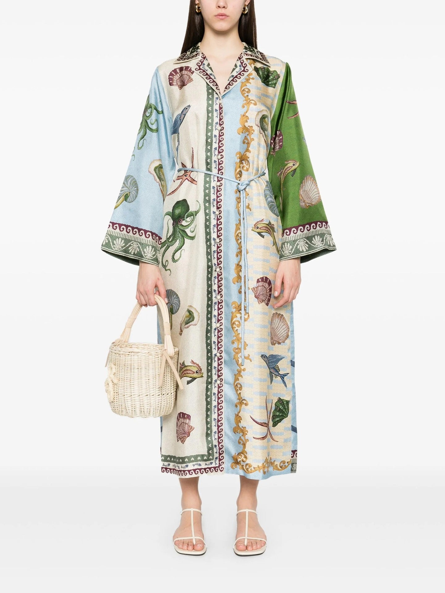 Temperament Leisure Linen Collar Long Dress Dresses