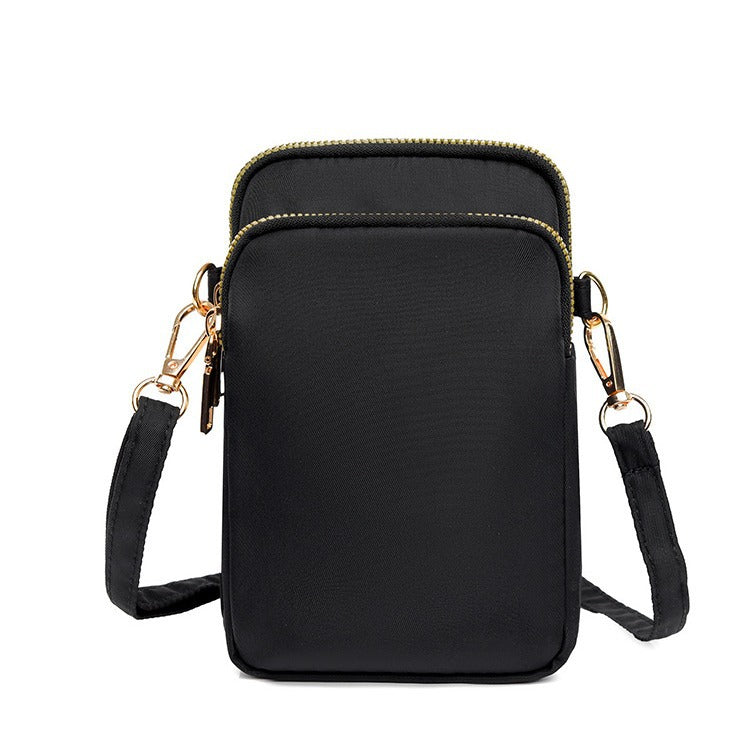 Women's Mobile Mini Canvas Trendy Vertical Zero Phone Bags