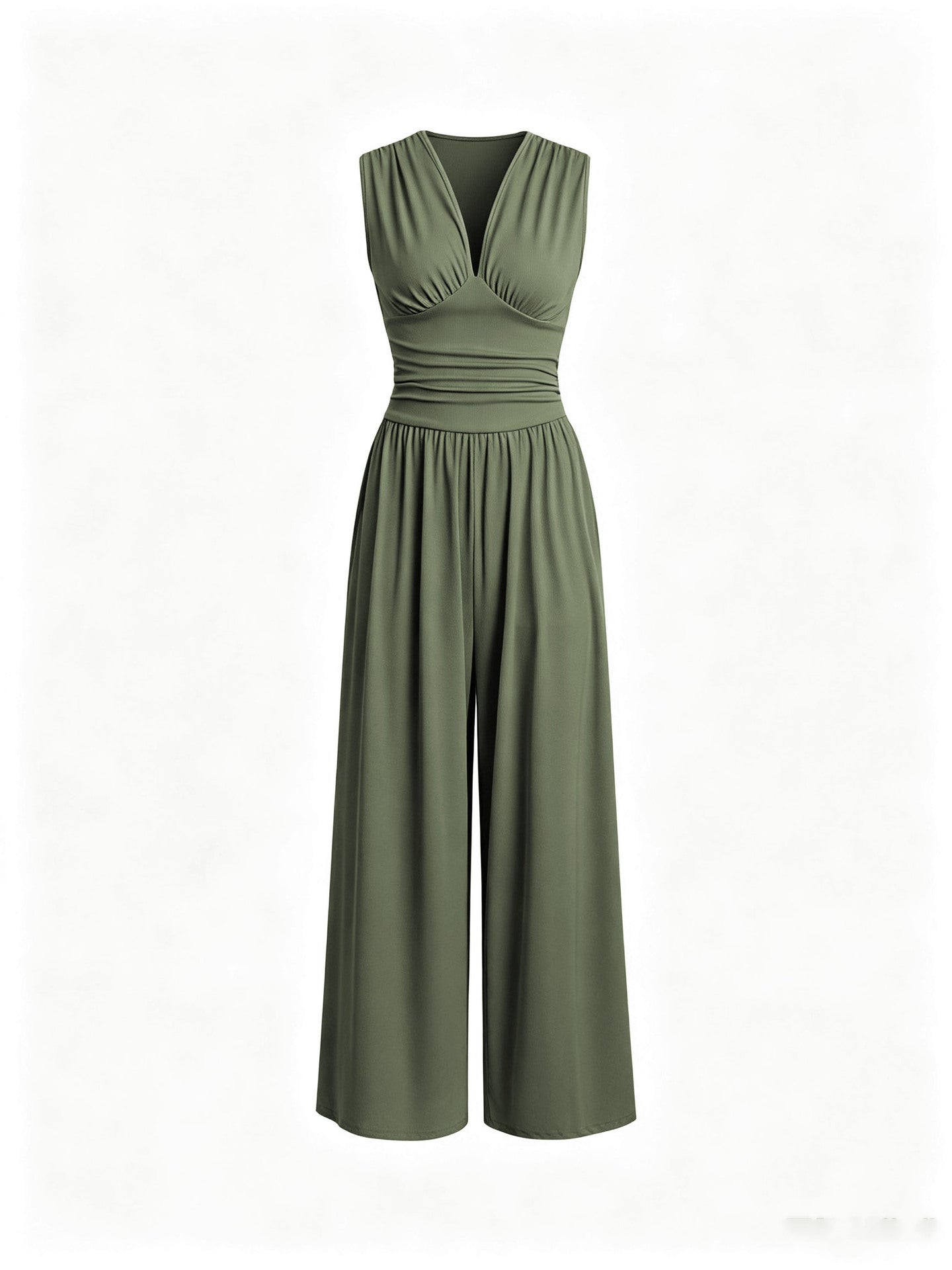 Creative Women's Sleeveless Loose Wide Leg Pants
