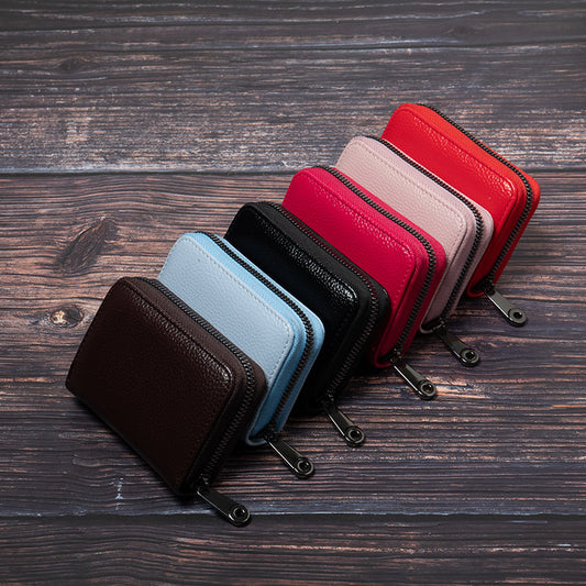 Women's & Men's & Expanding Versatile Large Capacity Zipper Card Holder