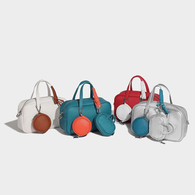 Creative Trendy Fashion Boston Bowling Composite Handbags