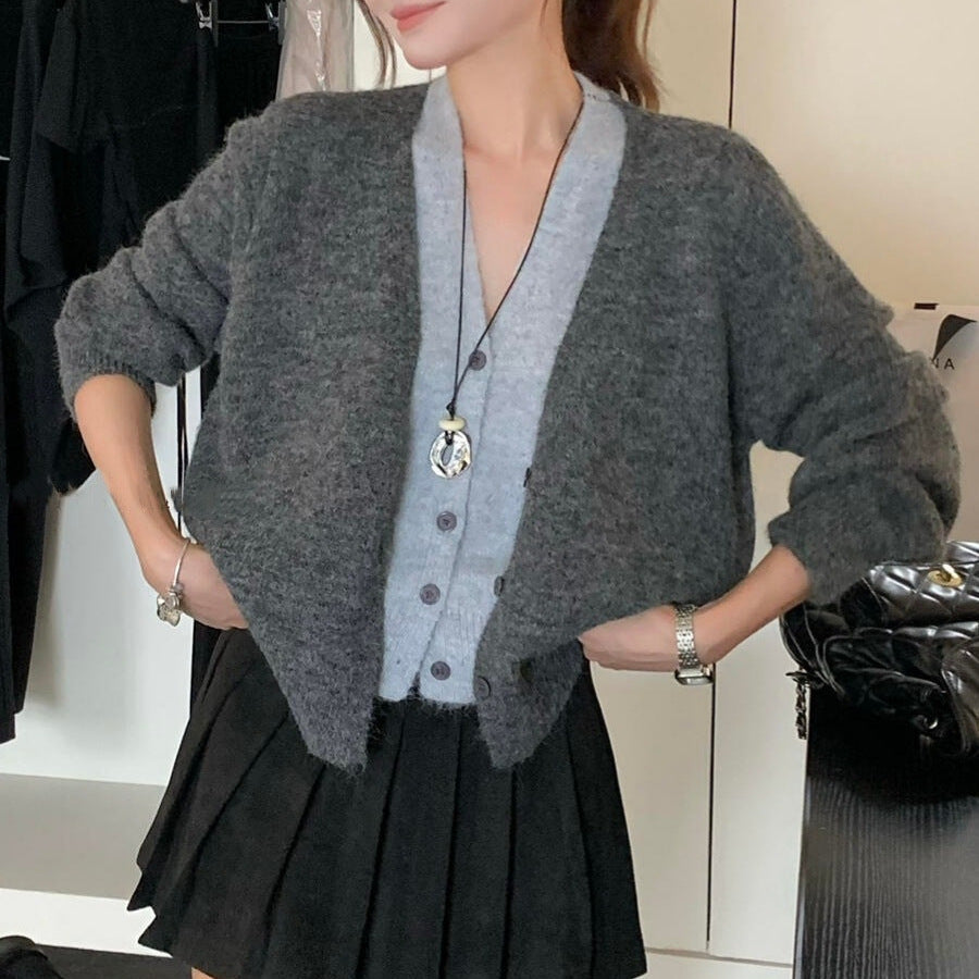 Knitted Female Early Autumn Design Sense Niche Sweaters