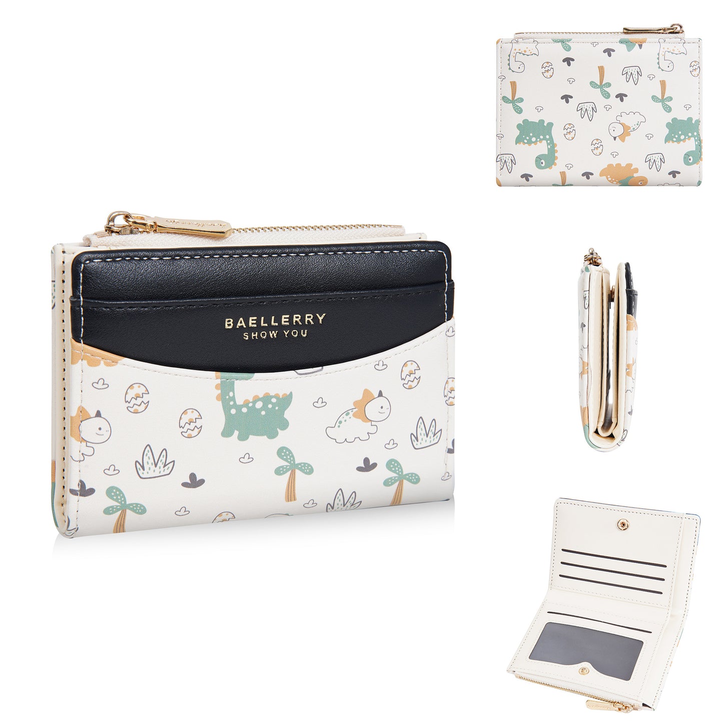 Women's Short Cartoon High-grade Multiple Slots Zipper Ladies Wallets