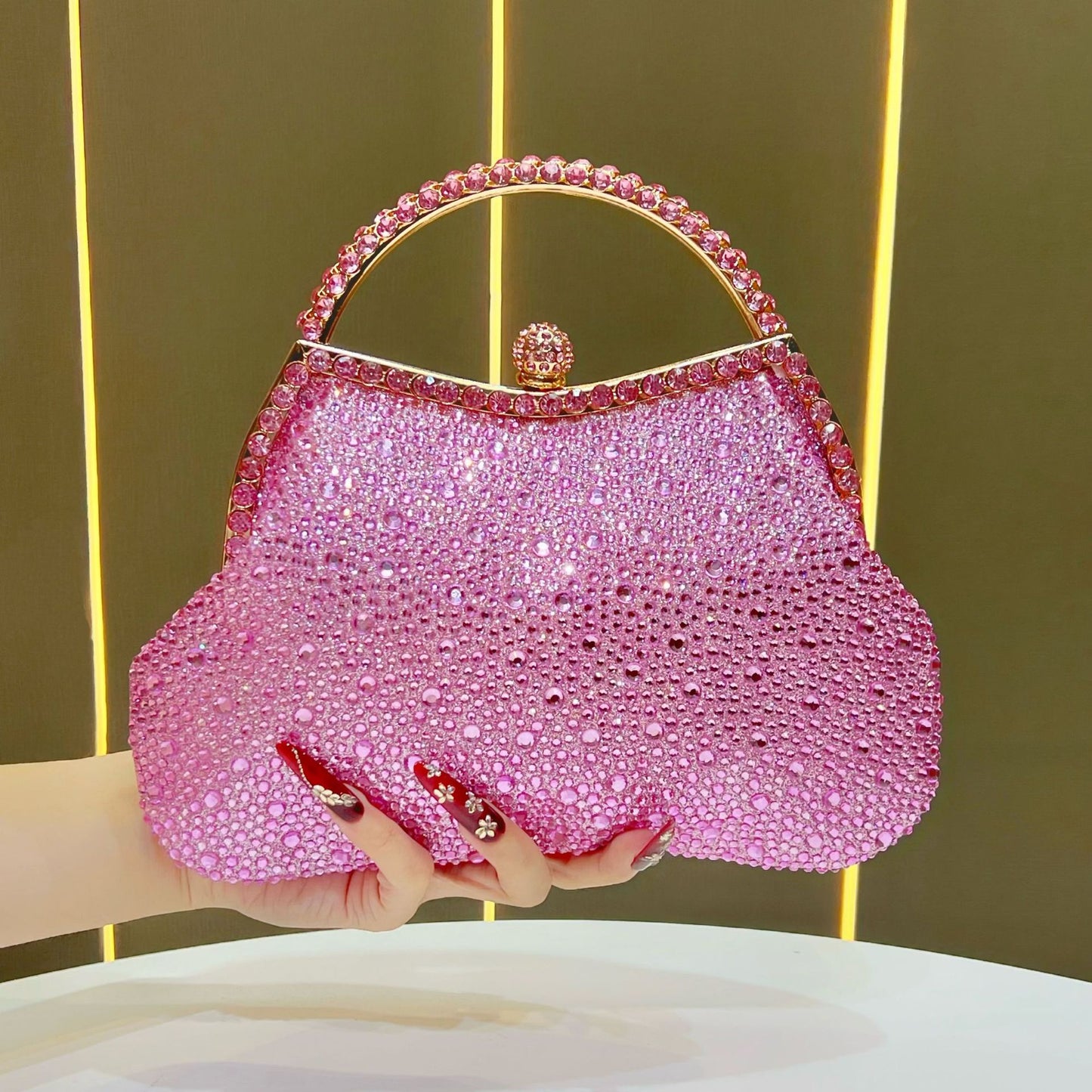 Slouchy Innovative Shiny Water Bridesmaid Clutch Evening Bags