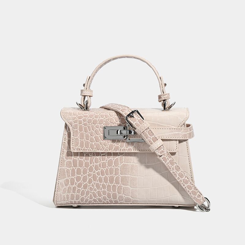 Kelly Niche Exquisite Crocodile Pattern High Sense Handbags