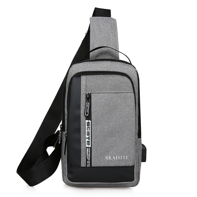 Men's New Oxford Cloth Fashion Korean Men's Chest Bags