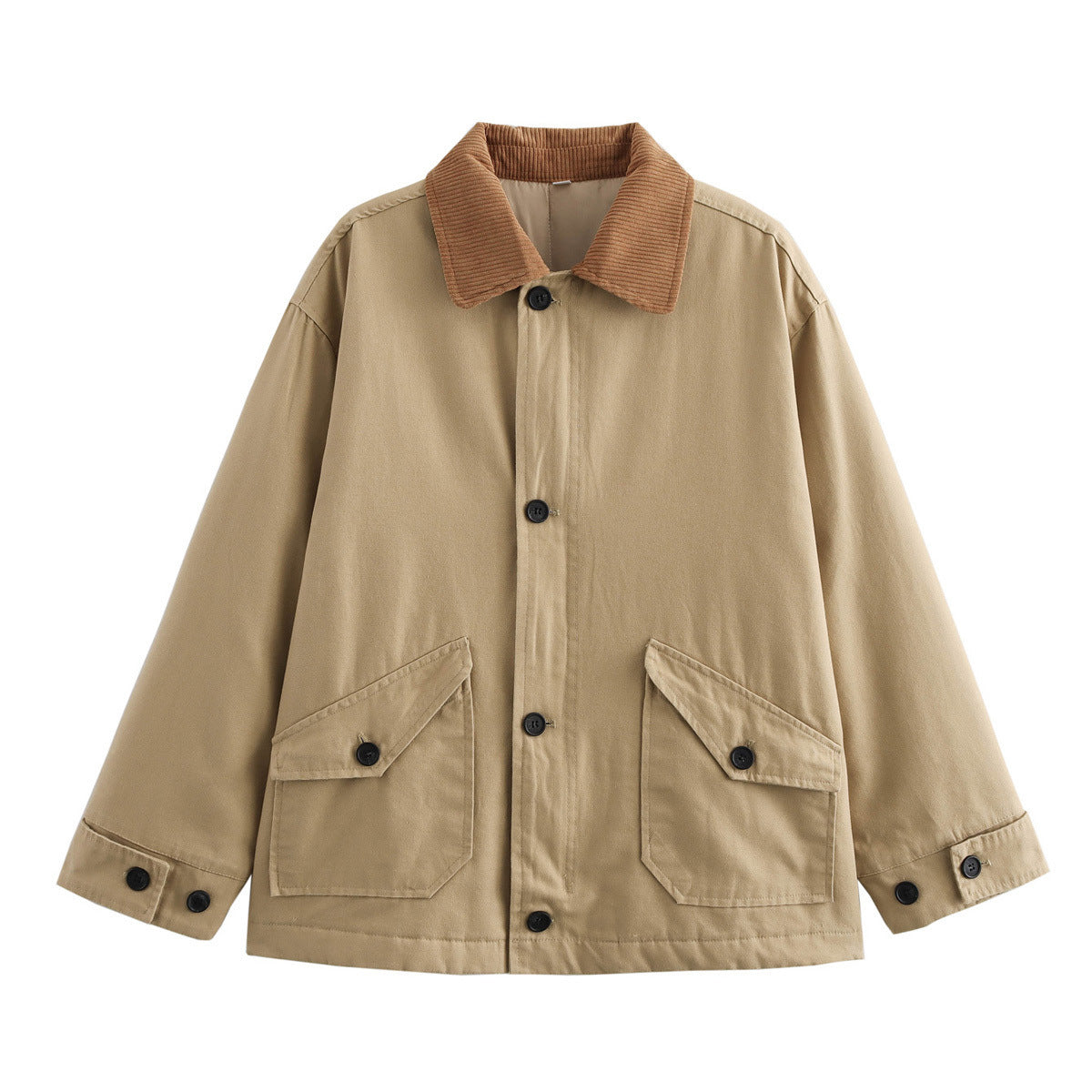 Women's Street Fashion Casual Three Colors Cotton Coats