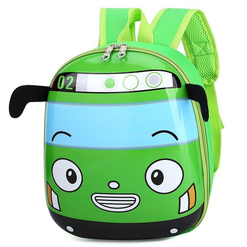 Boys Eggshell Car Cartoon Preschool Cute Kindergarten School Bags