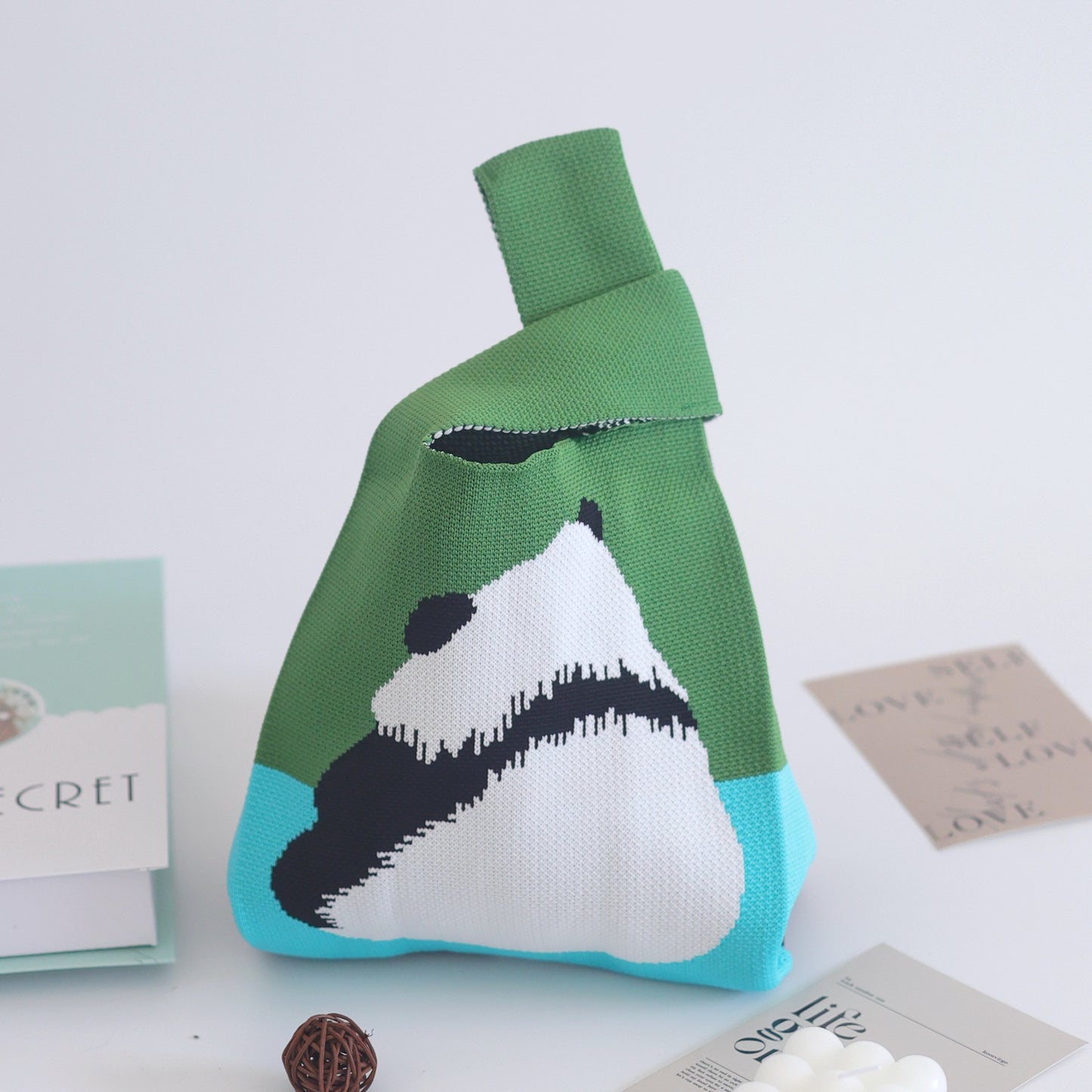 Women's Stylish Knitted Woven Vest Simple Handbags