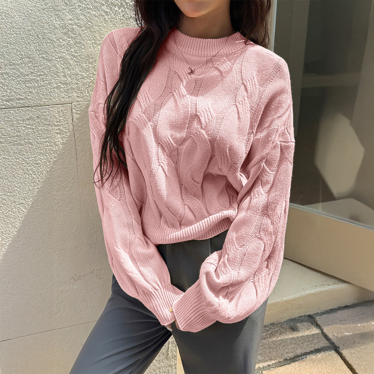 Women's Casual Simple Style Long Sleeve Bottoming Sweaters