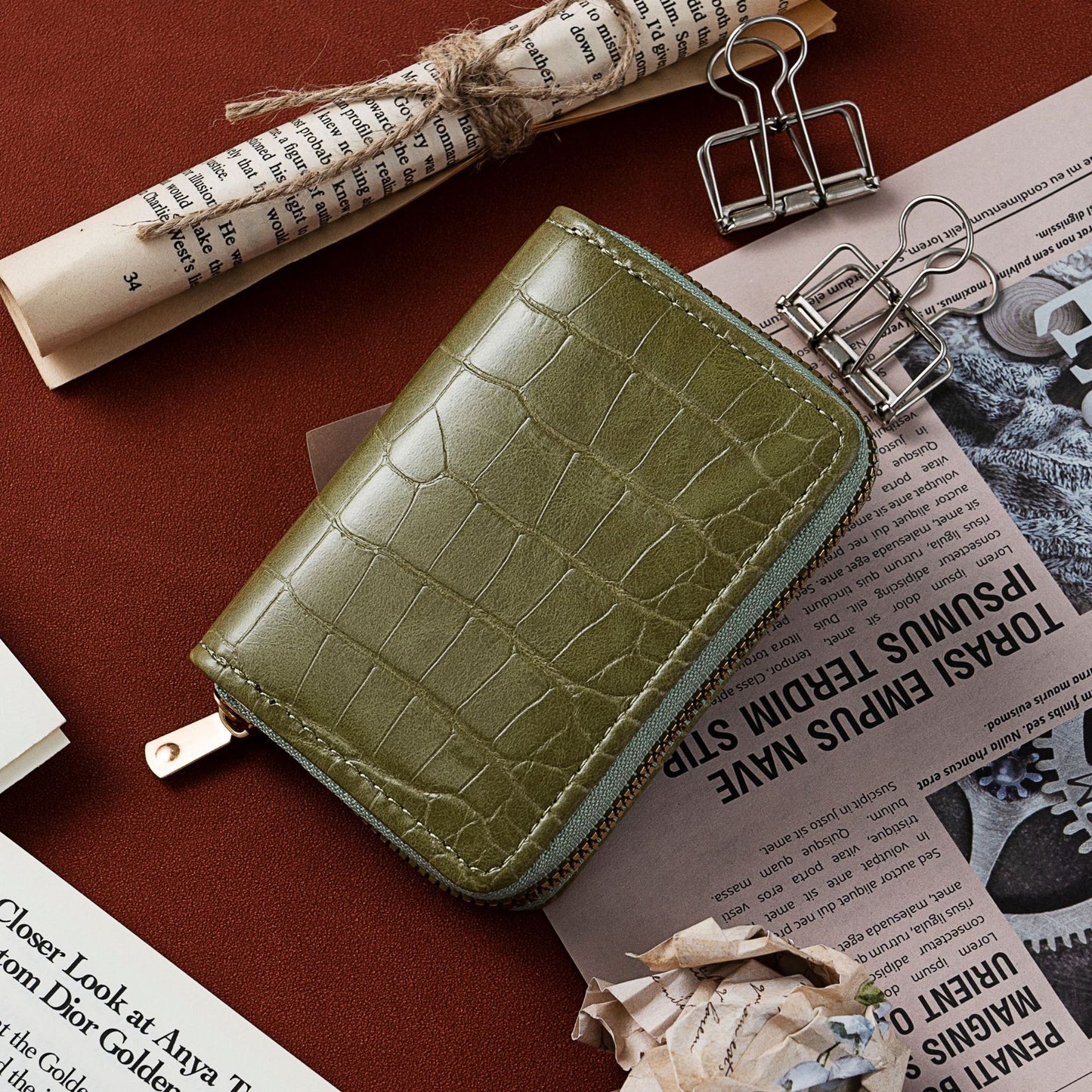 Multi Large Capacity Certificate License Compact Card Holder