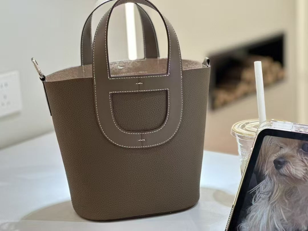 Women's Vegetable Basket Genuine Leather Fashion Combination Crossbody Bags