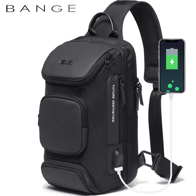 Men's Pretty Car Bange Technology Fashion Men's Chest Bags