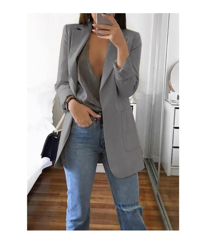 Comfortable Women's Fashion Polo Collar Graceful Cardigans