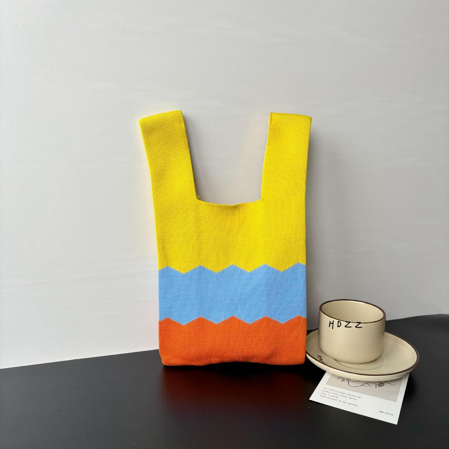 Cartoon Wrist Large Capacity Minority Hand Handbags