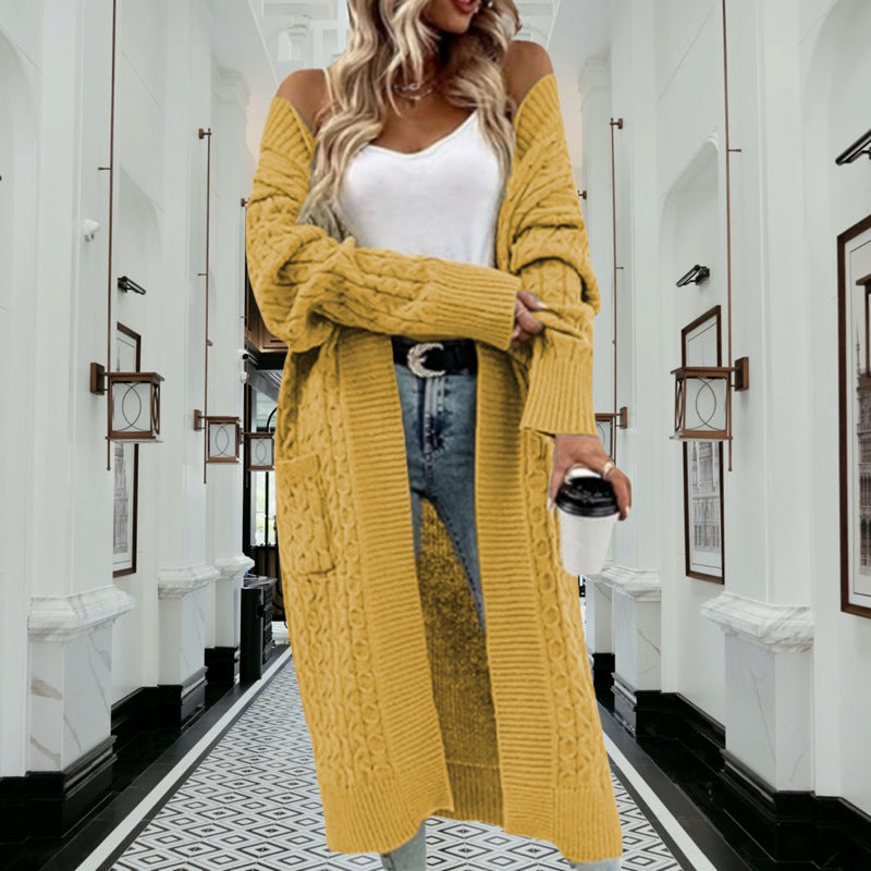 Women's Durable Fashion Loose Long Pocket Knitwear