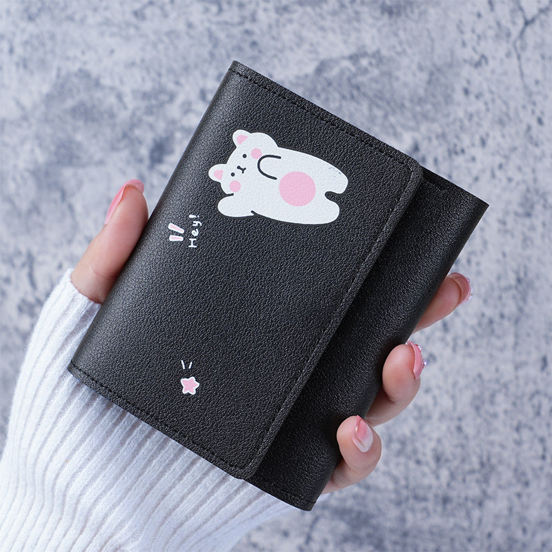 Women's Trendy Korean Short Simple Clutch Purses