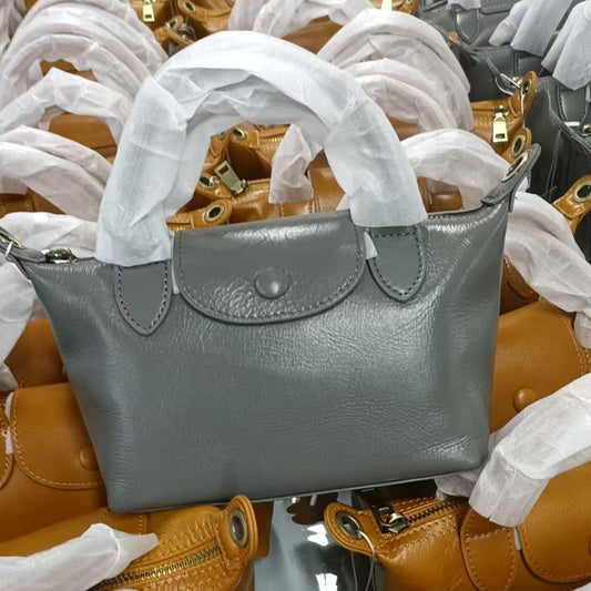 Women's Tanning Leather Dumpling Retro Easy Crossbody Bags