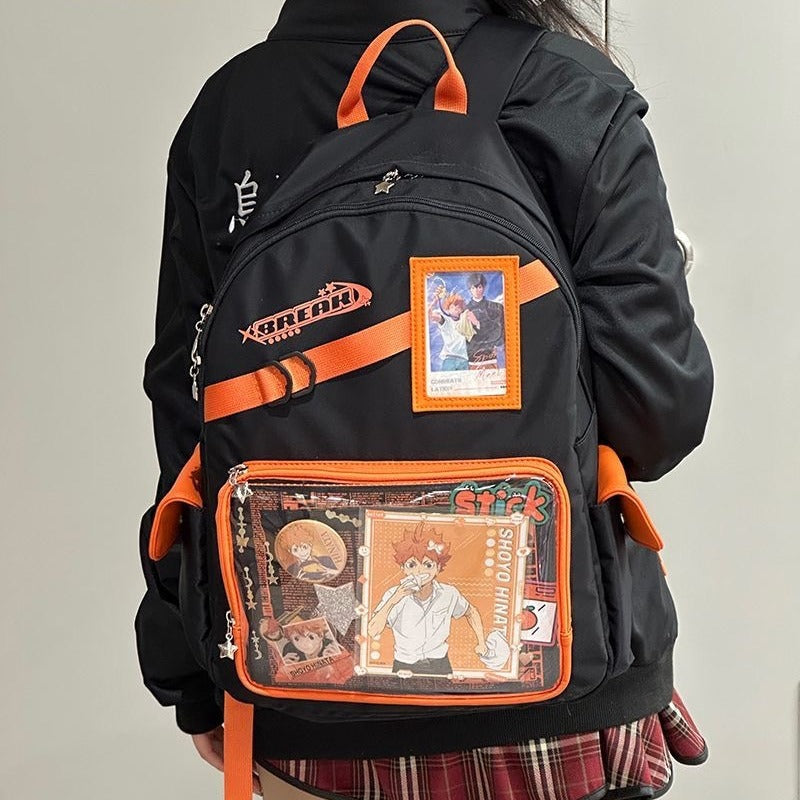 Large Capacity Daily Neutral College Class Middle School Students' Schoolbags