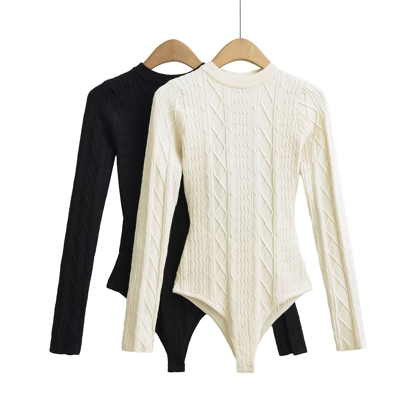Hot Design Sense Hollow Backless Twisted Knitted Female Knitwear