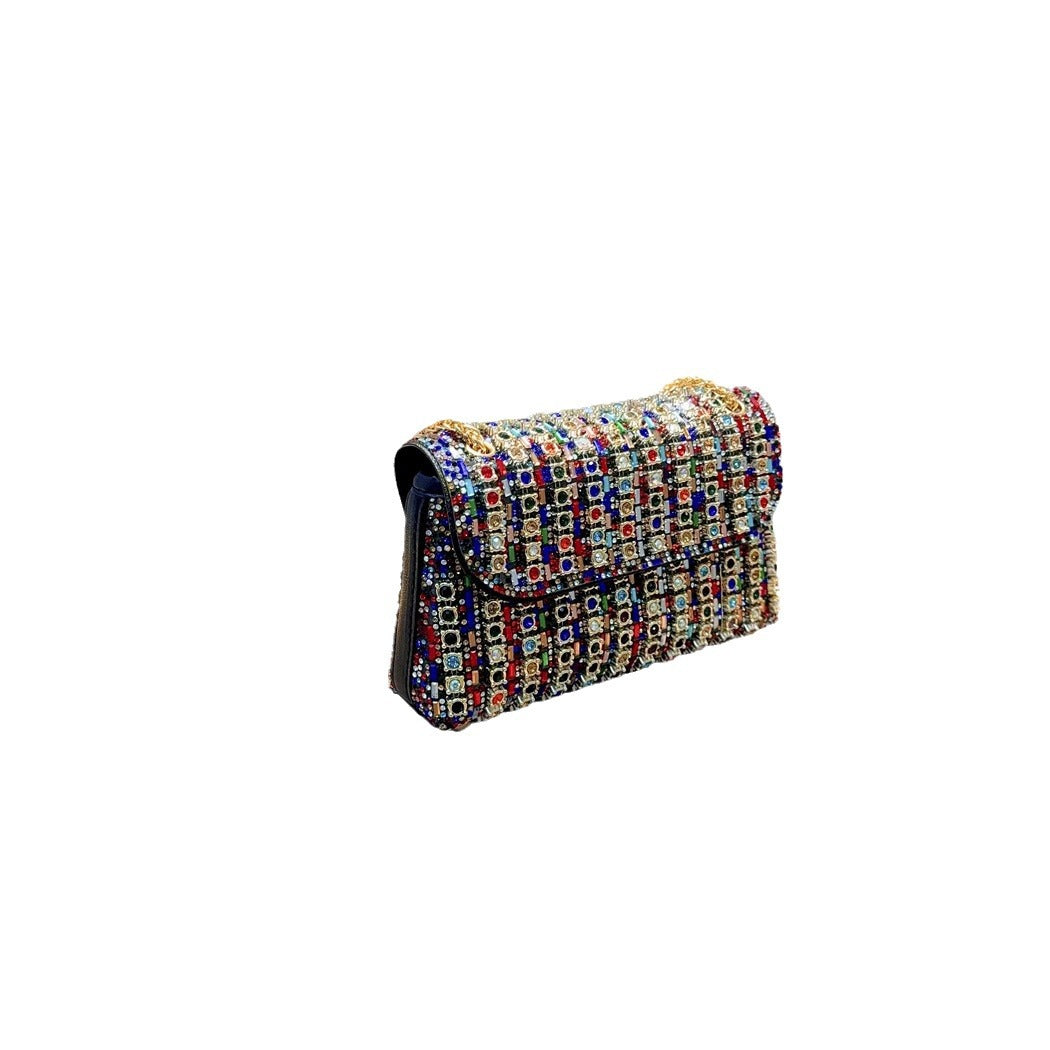 Durable Retro Underarm Fashion Rhinestone Dinner Evening Bags