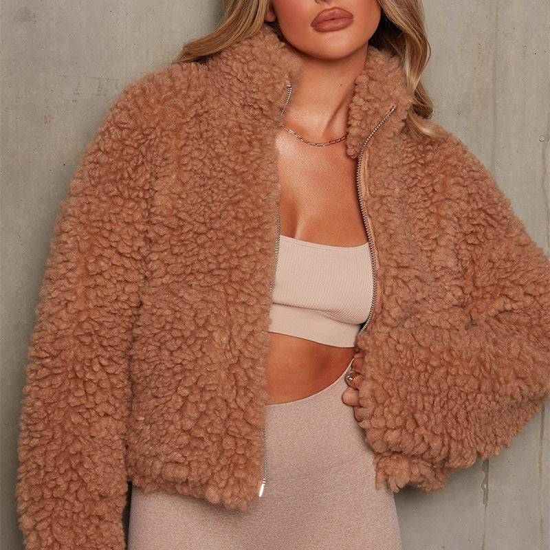Women's Winter Plush Lamb Wool For Jackets