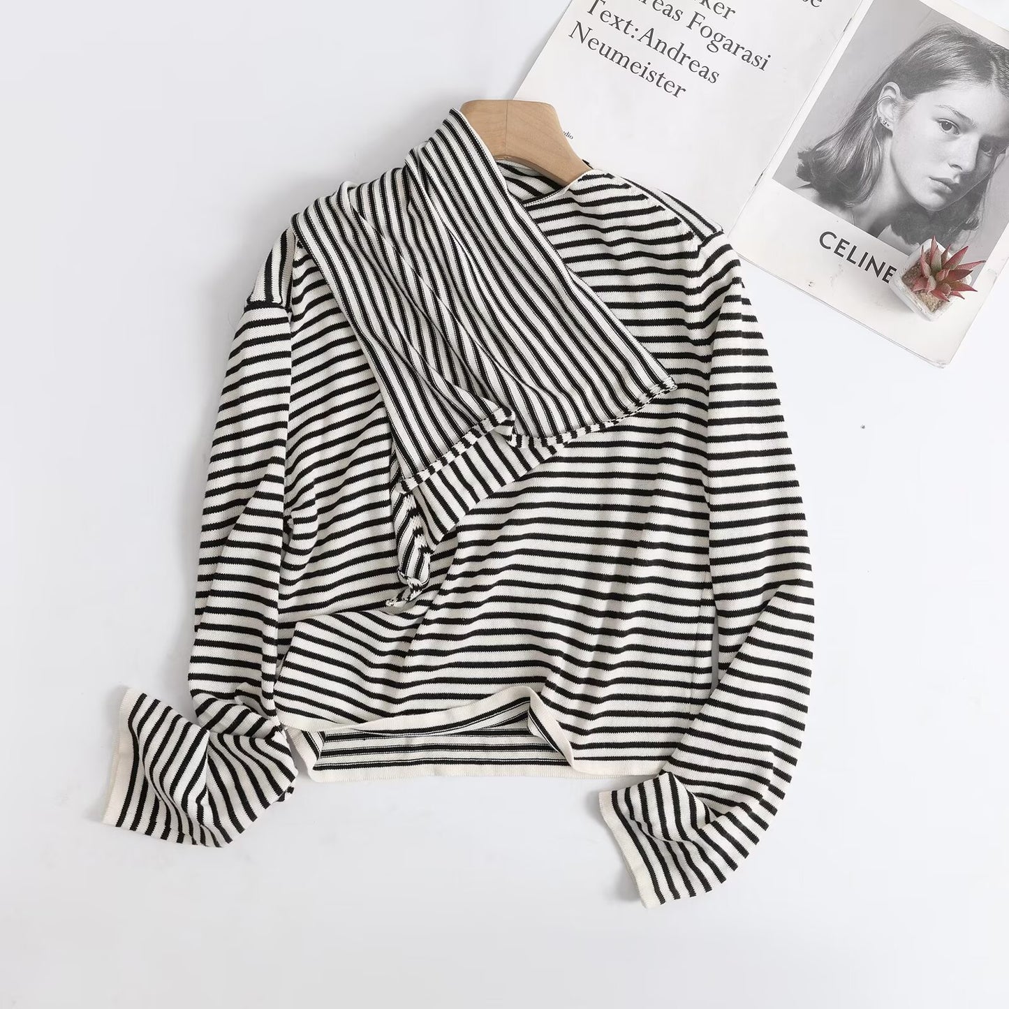 Women's Early Autumn Wear Graceful Fashionable Scarf Knitwear