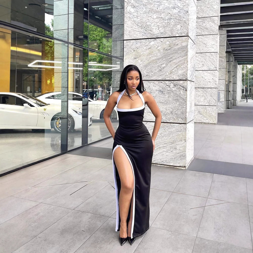 Summer Fashion White Cut-out High Slit Dress