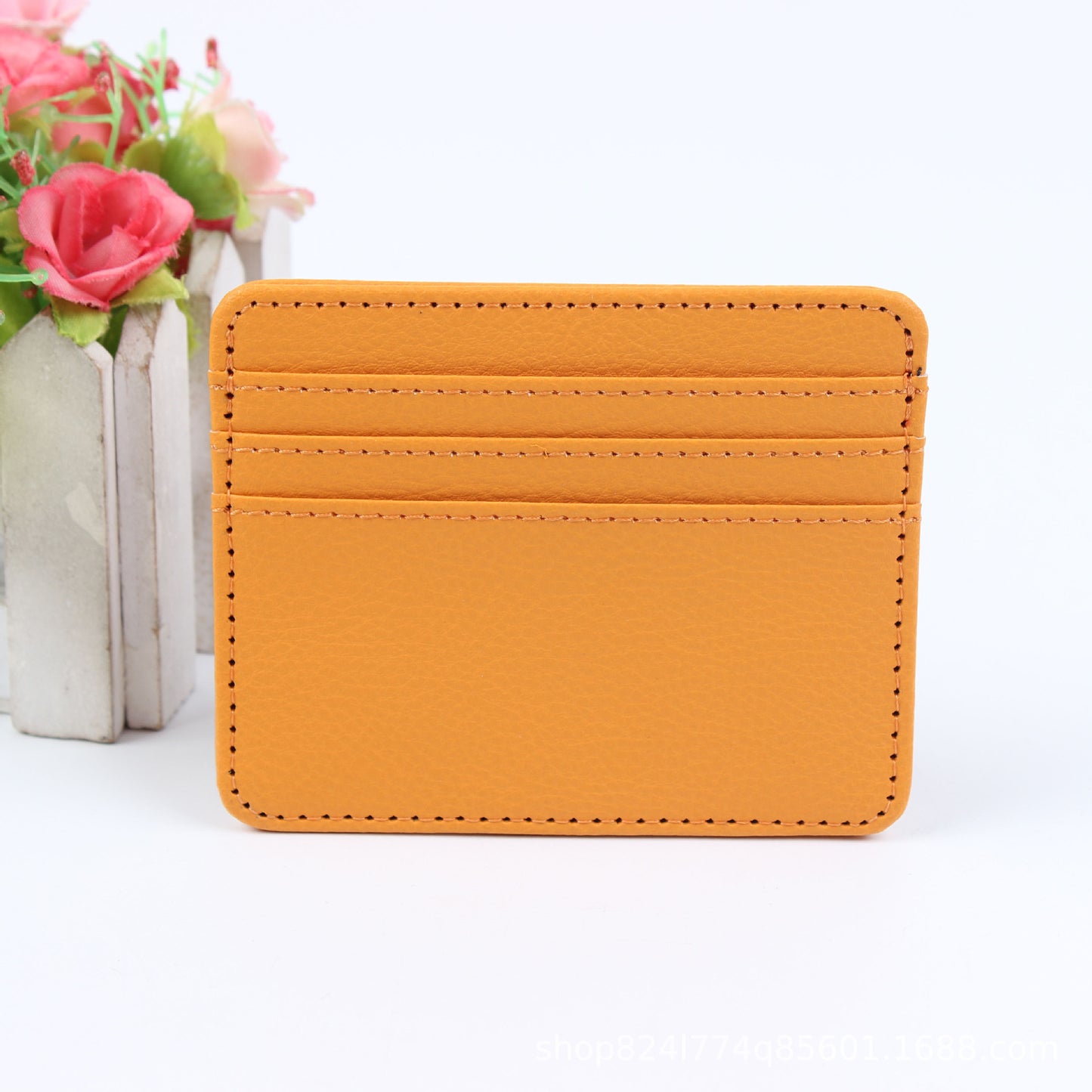 Fashion Lightweight Summer Leather Cutting Ferrule Card Holder