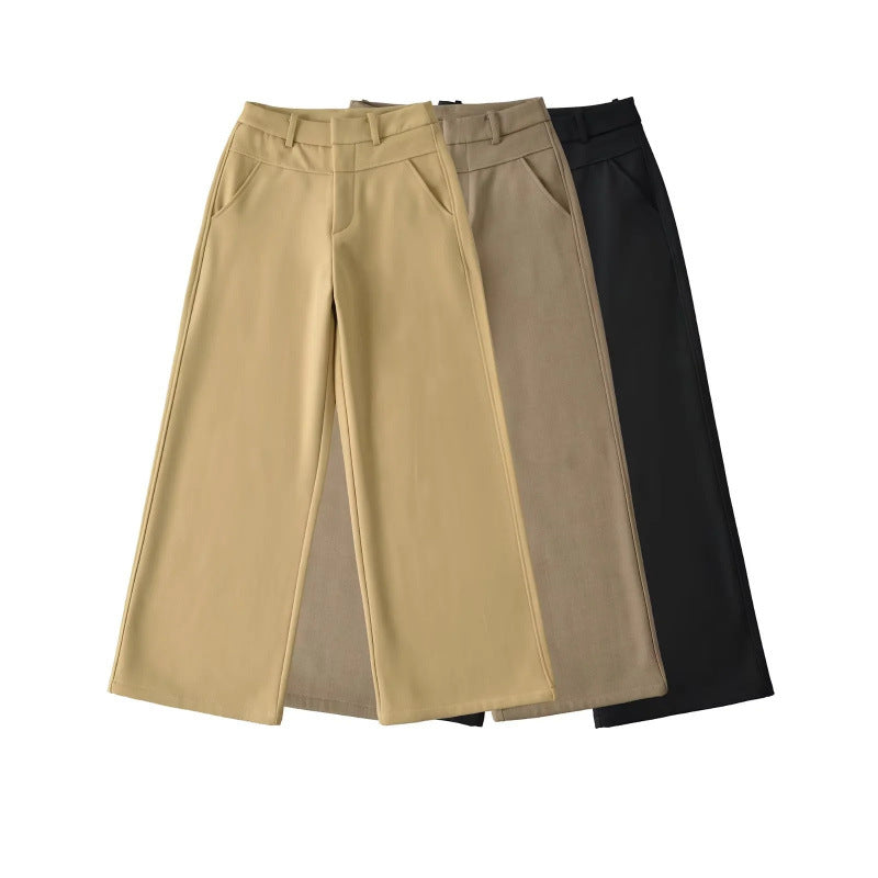 Style Old Money Straight Slimming Ruff Pants