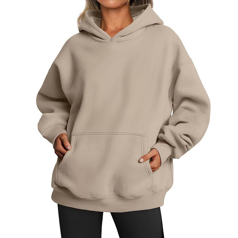 Durable Women's Oversized Autumn Thick Hooded Sweaters