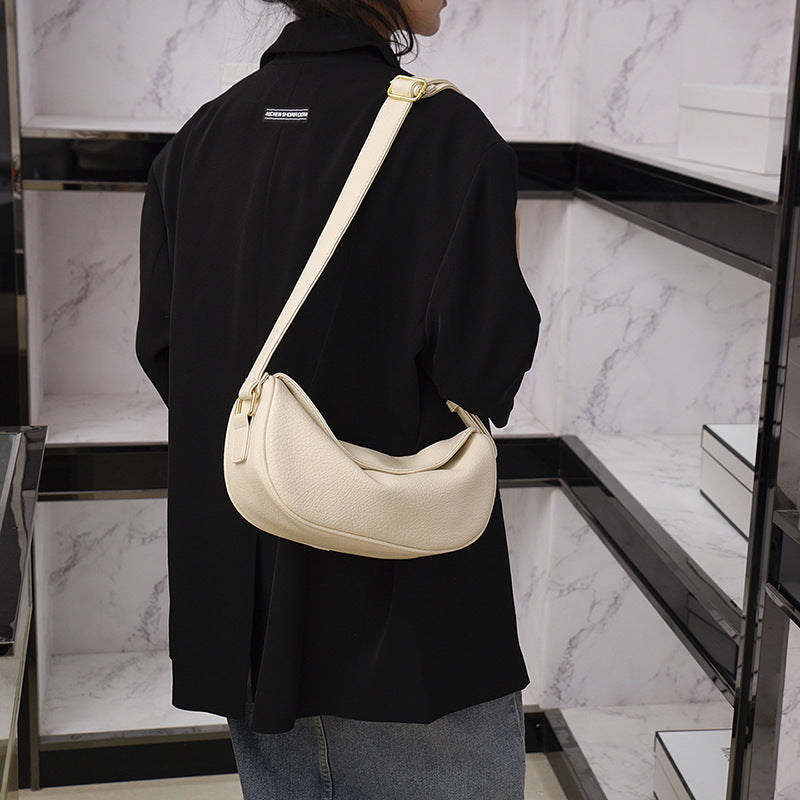 Women's Textured Fashion Dumpling Design Versatile Crossbody Bags