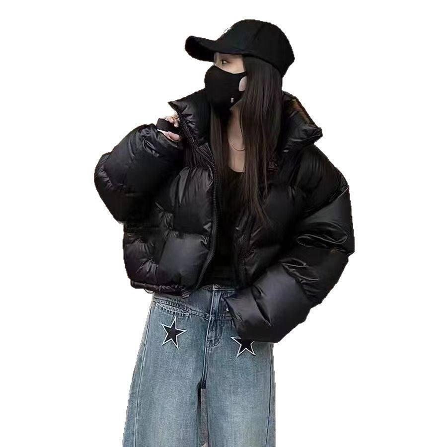Women's Korean Style Thickening Stand Collar Fashionable Coats