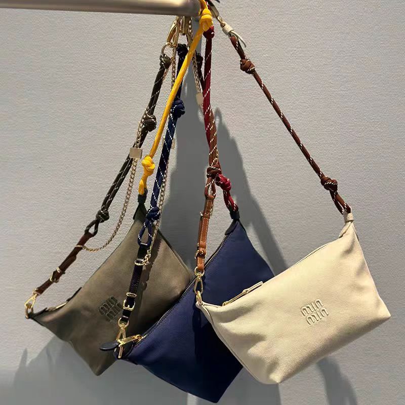 Women's Rope Canvas Underarm Lunch Box Western Style Armpit Bags