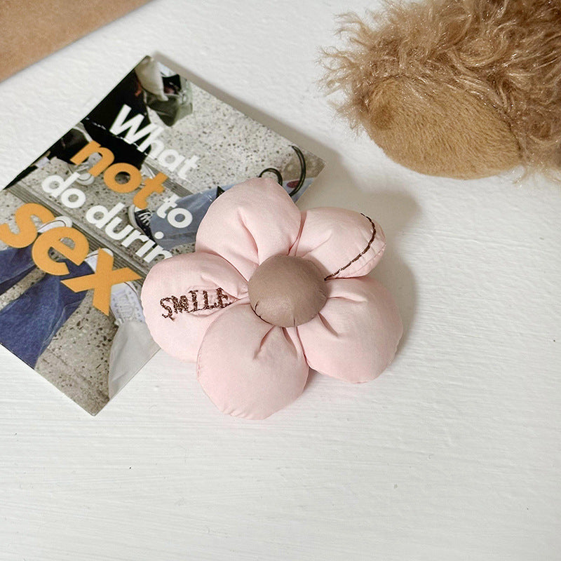 Women's Flower Cartoon Knitted Woven Large Capacity Handbags