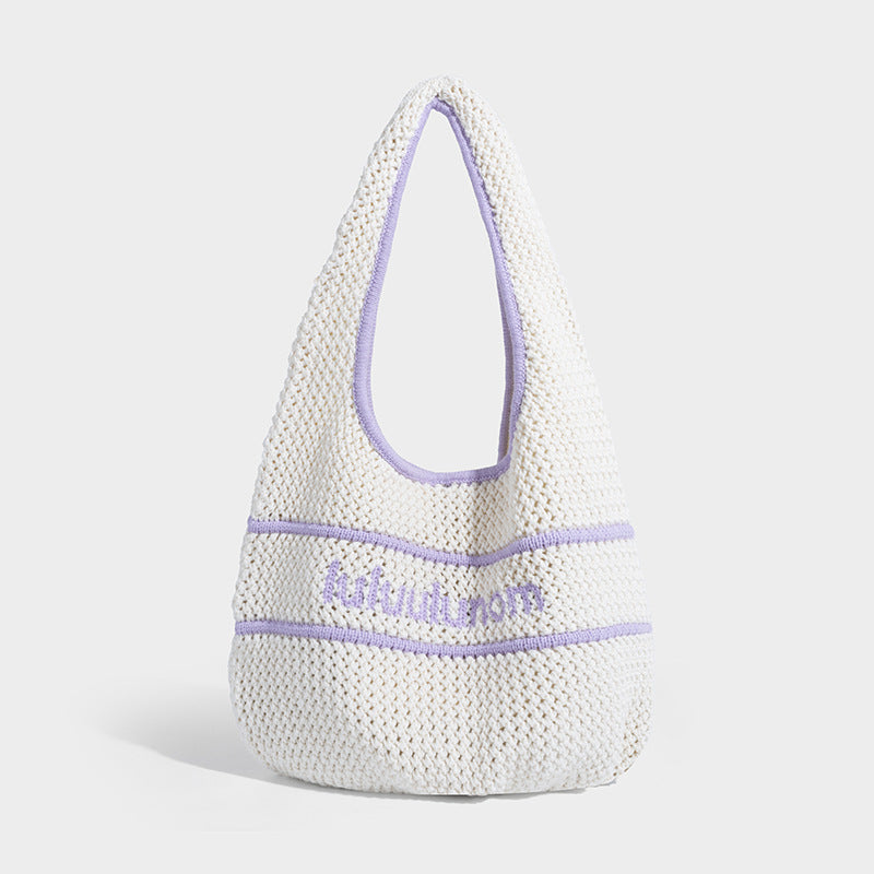 Women's Versatile Chain Dopamine Woven Underarm Shoulder Bags