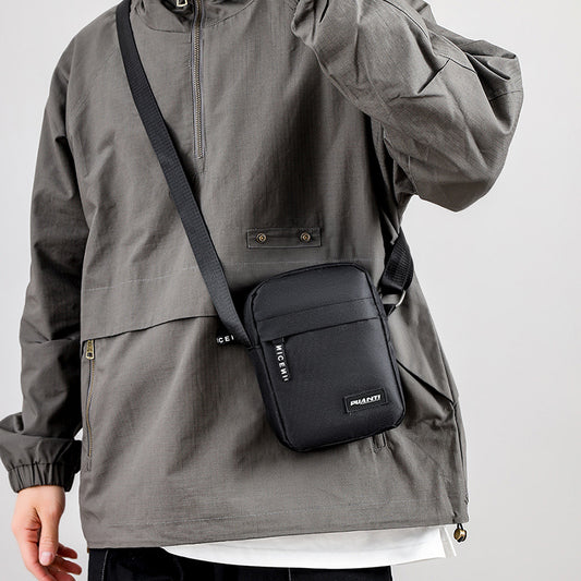 Men's Nylon Oxford Cloth Horizontal Vertical Waterproof Shoulder Bags
